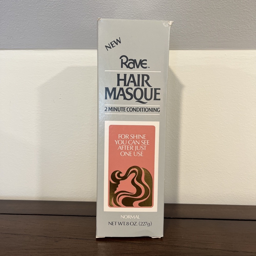 Vintage Rave Hair Masque 2 Minute Conditioning Treatment Normal Hair HTF RARE
